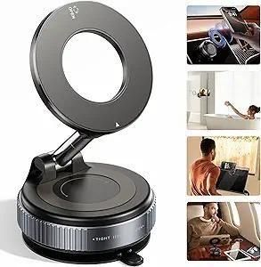 Magnetic Phone Holder With Vacuum Suction